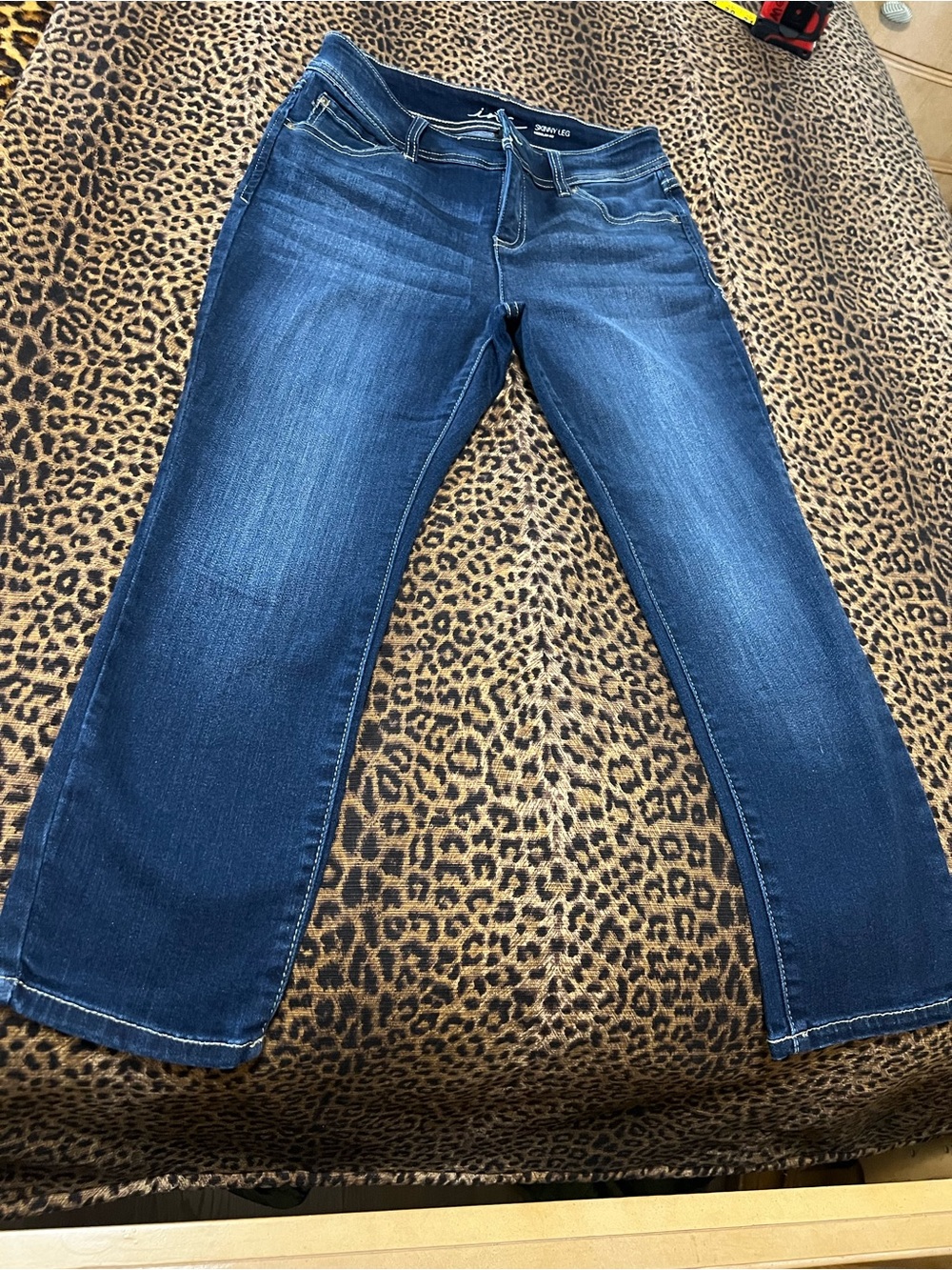 INC International Concepts Women's Dark Blue crop Jeans